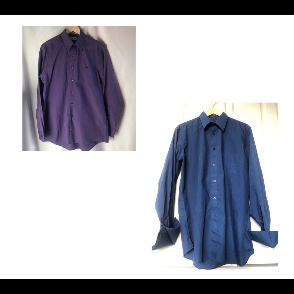 Van Heusen & Renzo men’s button up dress shirts